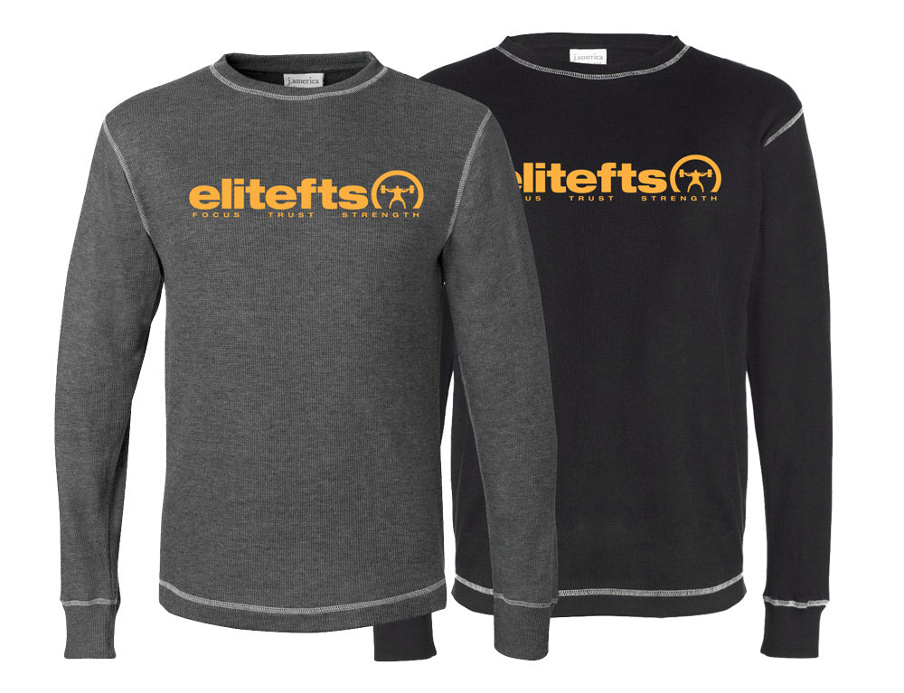 elitefts Tagline Gold Thermal Long Sleeve Shirt