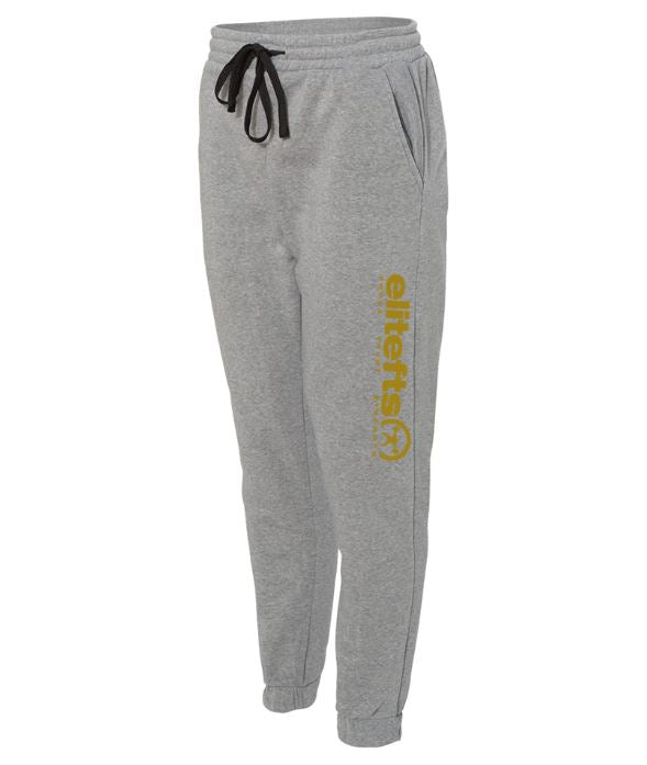 elitefts Tagline Vegas Gold Fleece Jogger Pants grey
