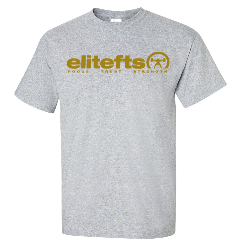 elitefts Tagline Vegas Gold T-Shirt grey