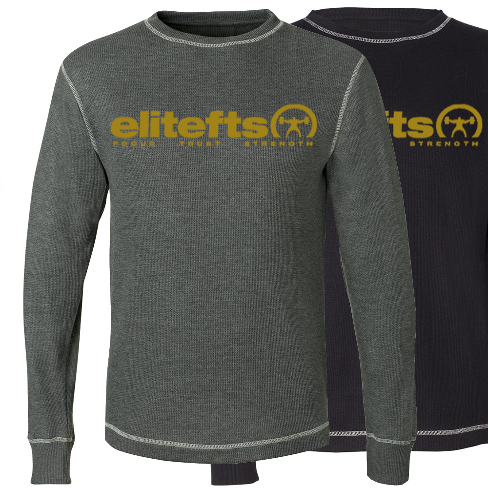 elitefts Tagline Vegas Gold Thermal Long Sleeve Shirt
