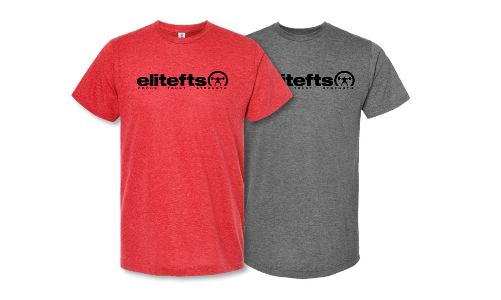 picture of elitefts Tagline Black Premium T-Shirt