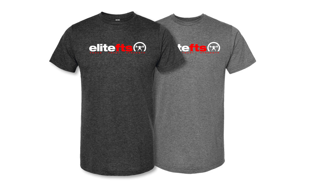 picture of elitefts Tagline Red White Premium T-Shirt