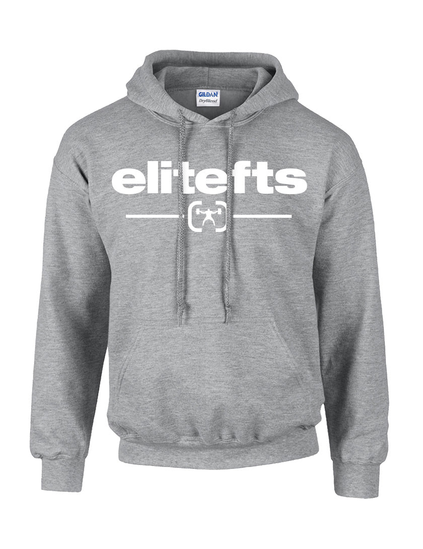 picture of elitefts Tagline Locked Hoodie grey