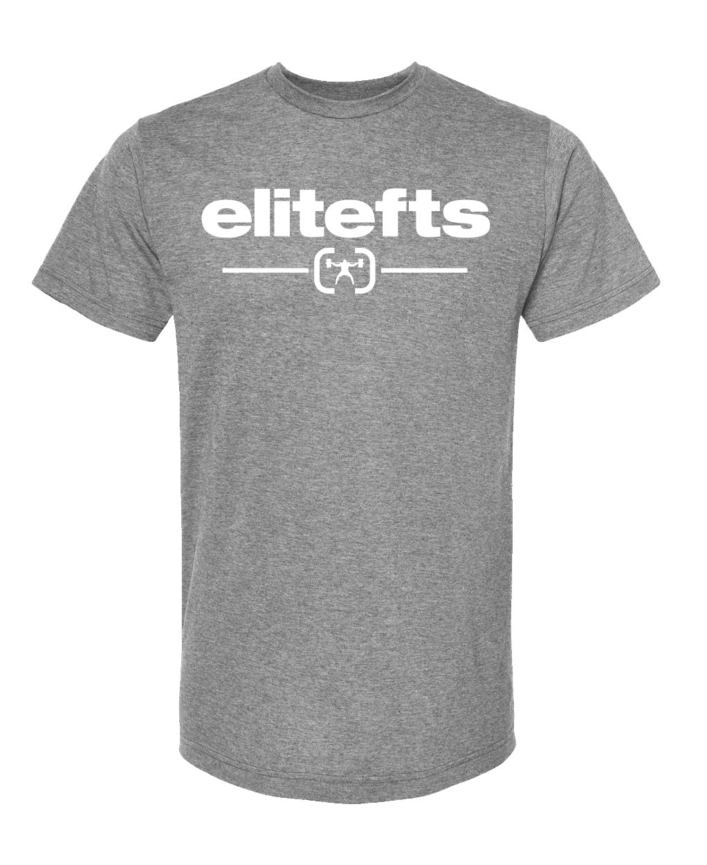 Picture of elitefts Tagline Locked Premium T-Shirt grey