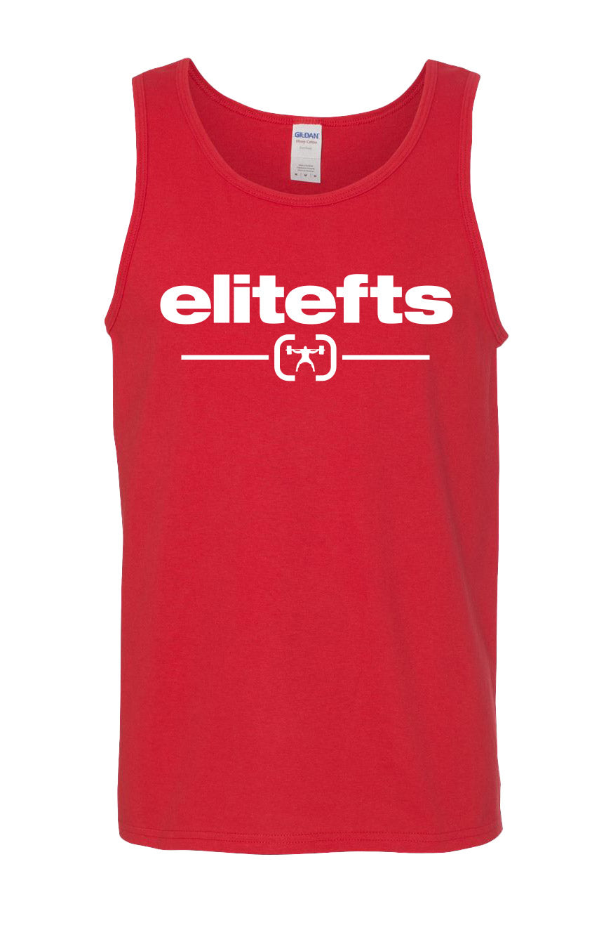 picture of elitefts Tagline Locked Tank Top red