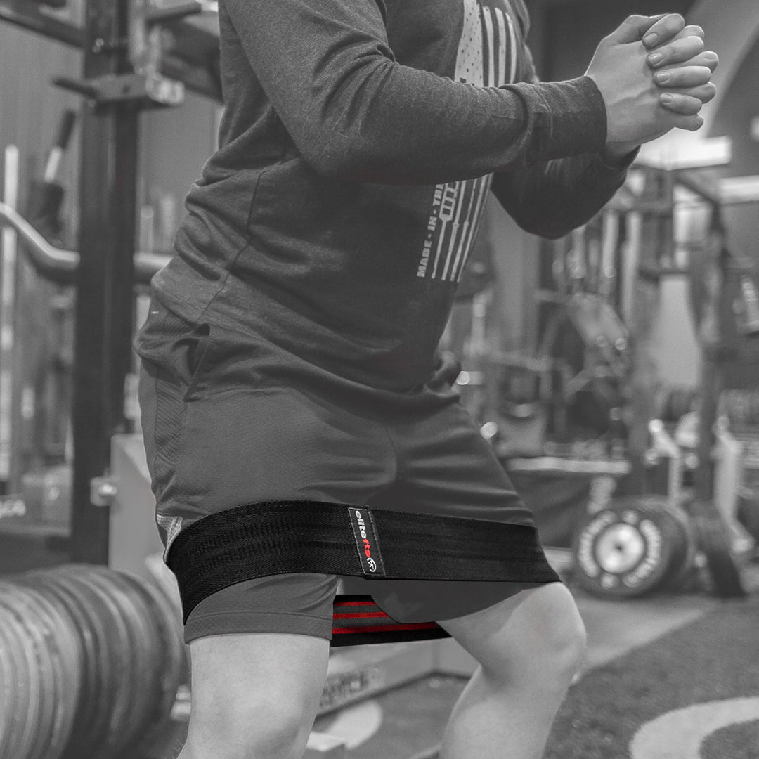 picture of using tension trainers for squats