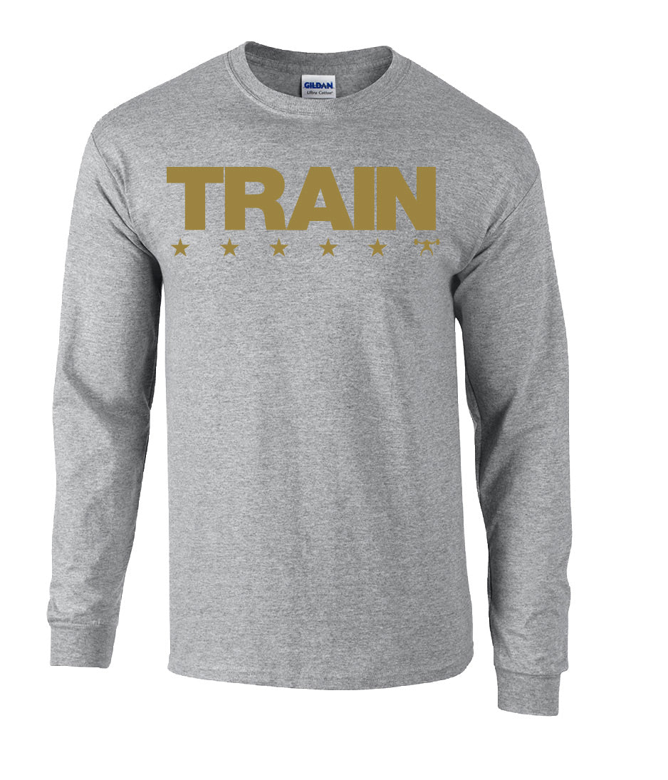 picture of elitefts Train Stars Long Sleeve T-Shirt grey