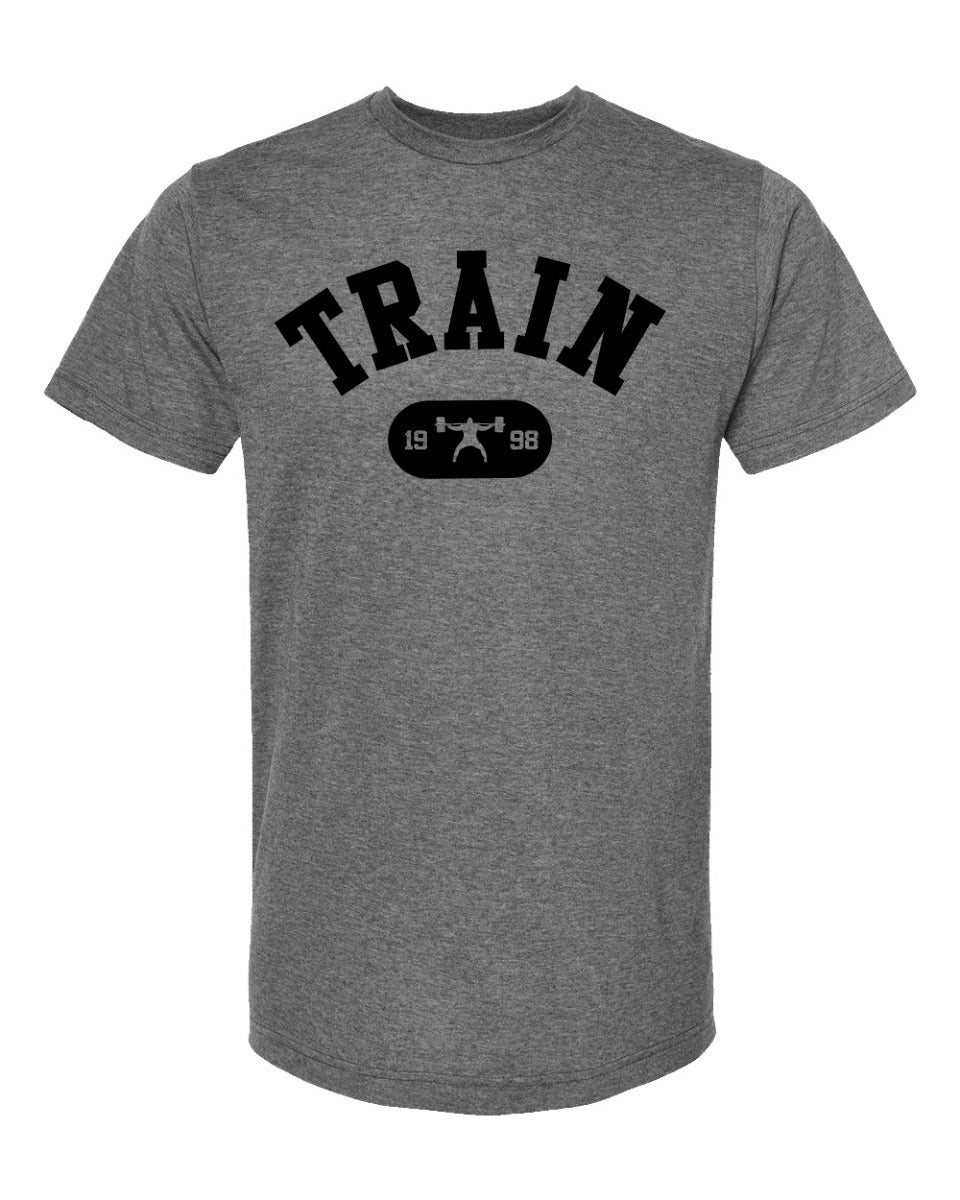 picture of elitefts Train Arch Premium T-Shirt grey