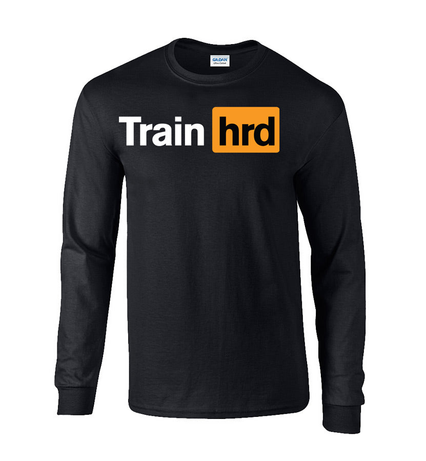 picture of elitefts Train Hard Long Sleeve T-Shirt black