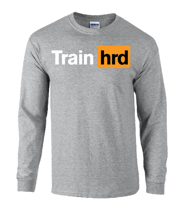 picture of elitefts Train Hard Long Sleeve T-Shirt grey