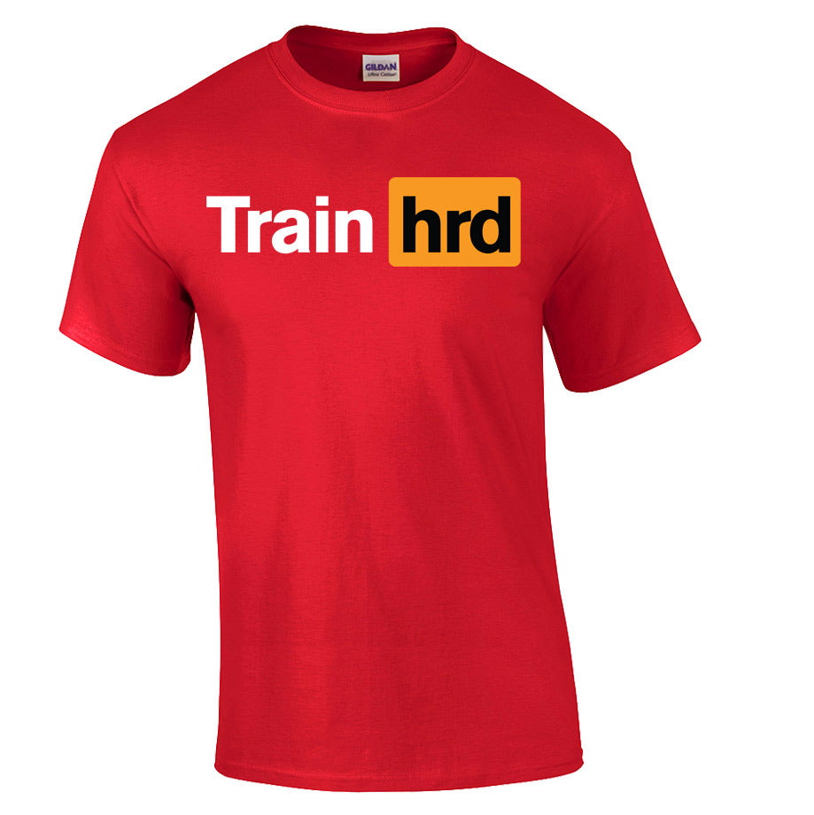 picture of elitefts Train Hard T-Shirt red