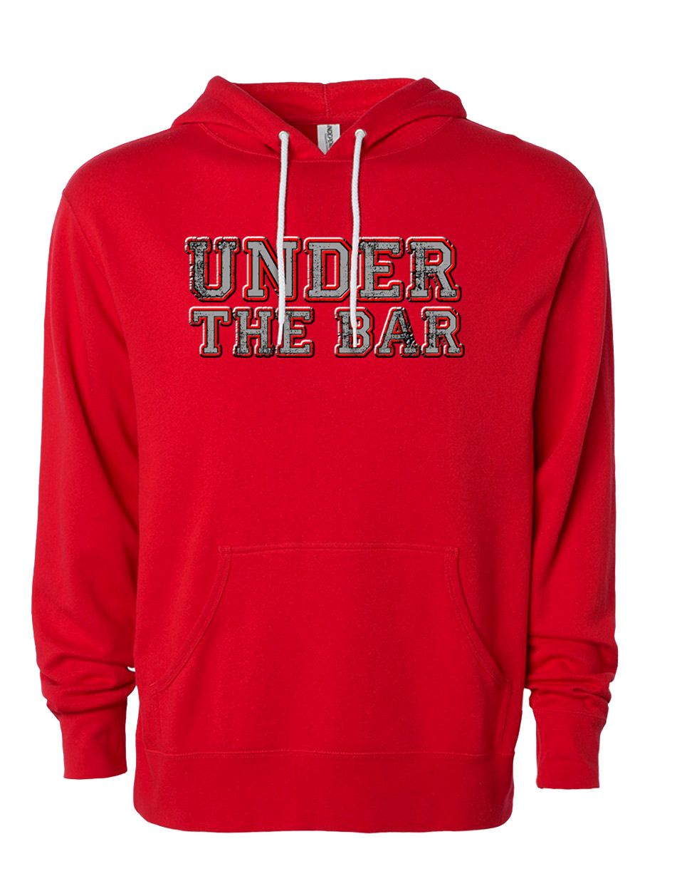 Under the Bar Lightweight Hoodie red