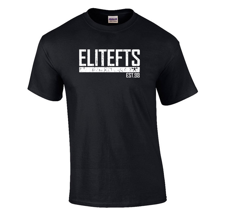 elitefts Agency White T-Shirt Black