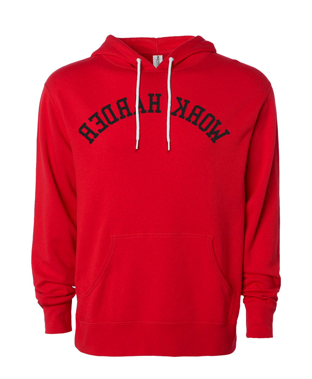 elitefts Work Harder Flip Lightweight Hoodie red
