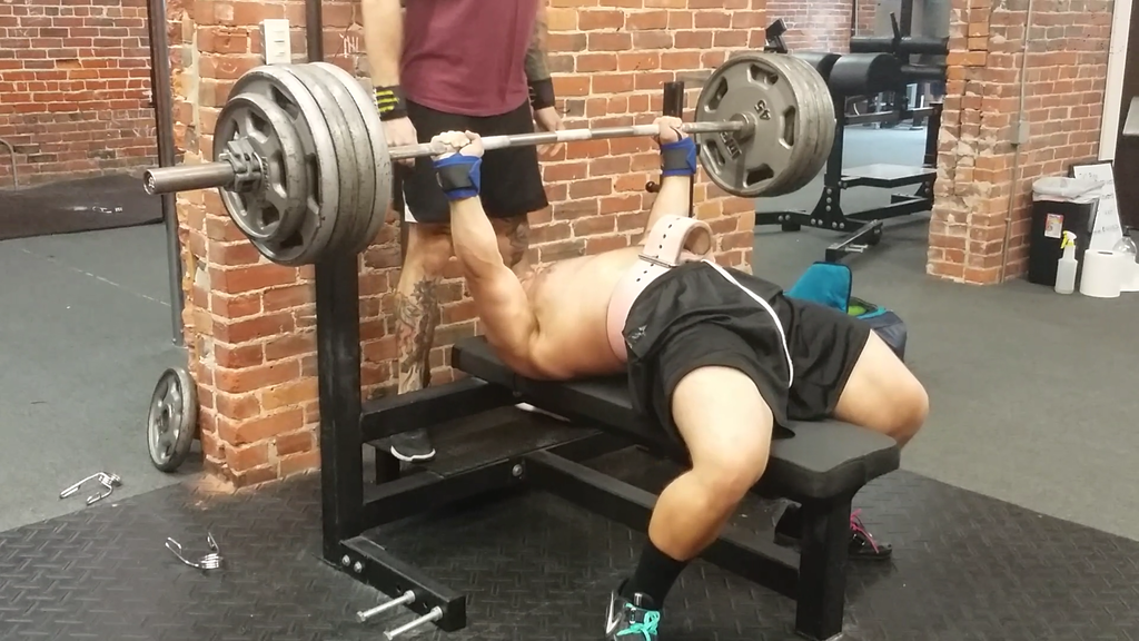 HUGE Bench PR 455x5 paused reps!