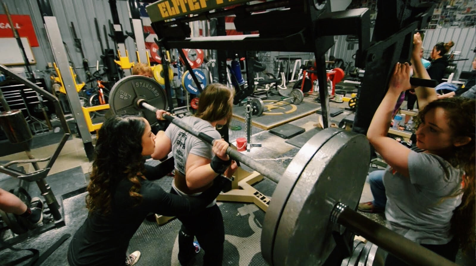 Cambered Box Squats
