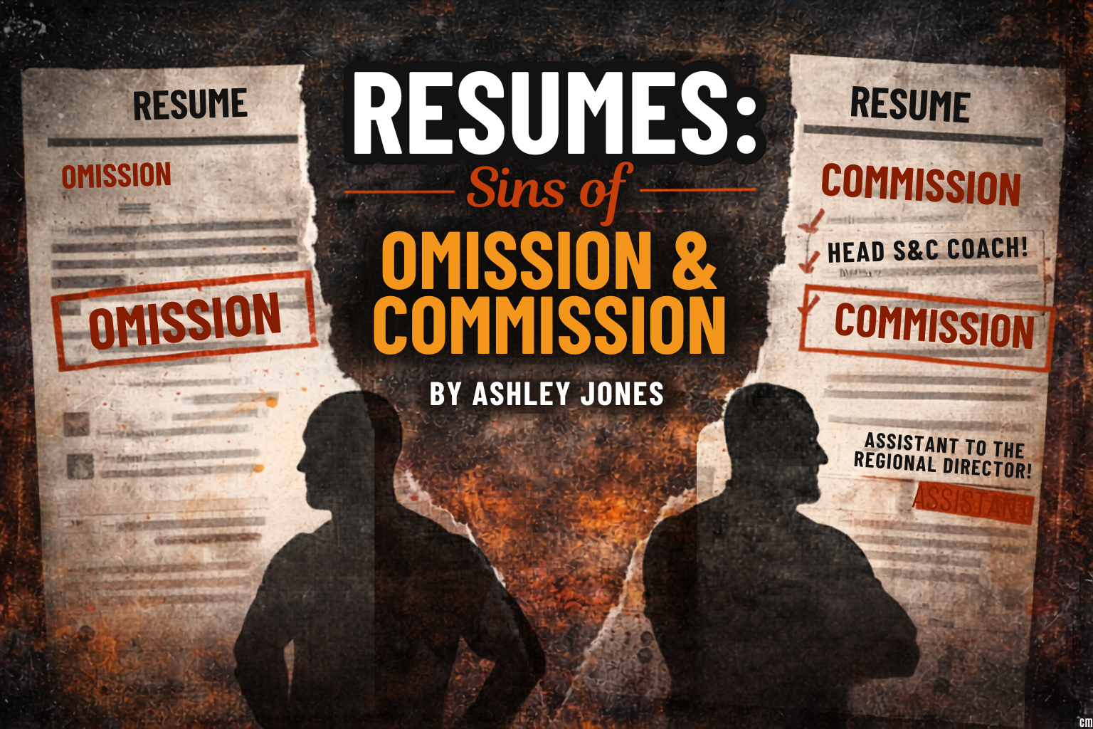 RESUMES: SINS OF OMISSION & COMMISSION by Ashley Jones