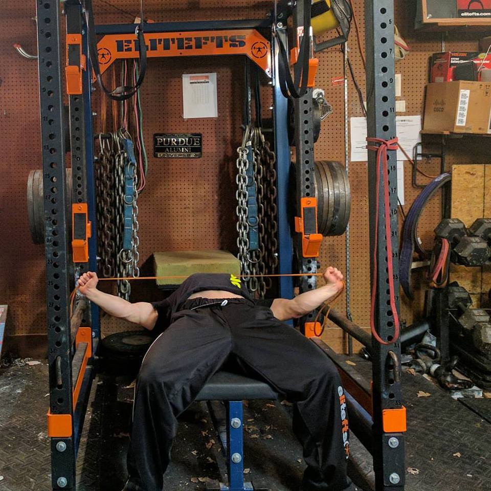 Dynamic Effort Upper: Final Week of Swiss Bar Speed Benching and Band Pull Aparts in Bench Press Position