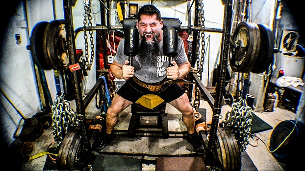 Chain Squats, Band Bench, Deadlift PR