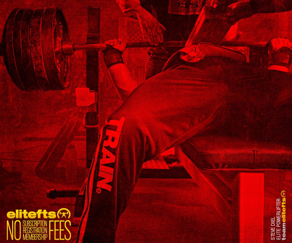 Elitefts Blood Red Bench Wall