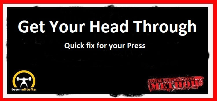 C.J. Murphy, overhead press, get your head through, press;