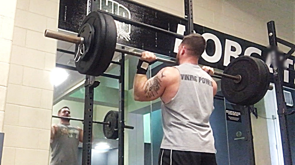 Strict OHP: 195x5 &amp; 205x3 (Video) / Getting head through quicker on press