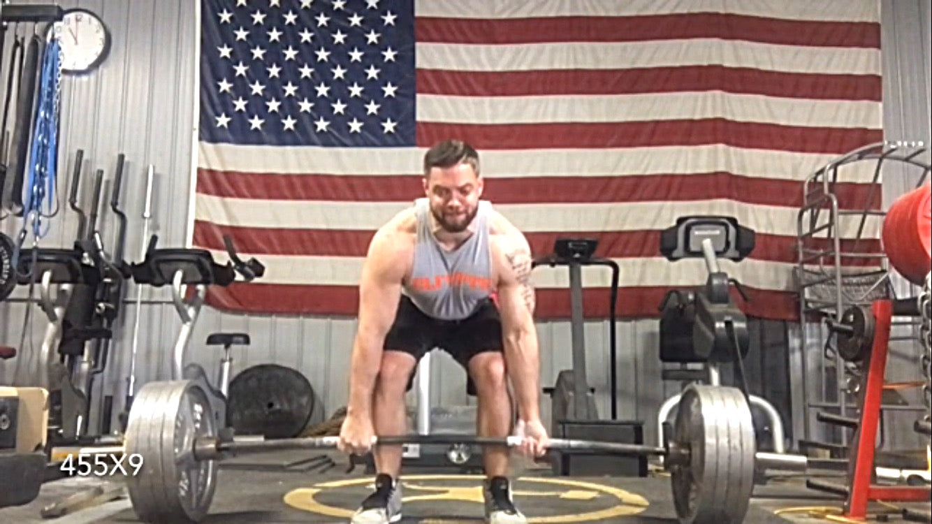 5/3/1 Deadlifts: 455x9 &amp; 800lb Super Yoke Walk (Video)
