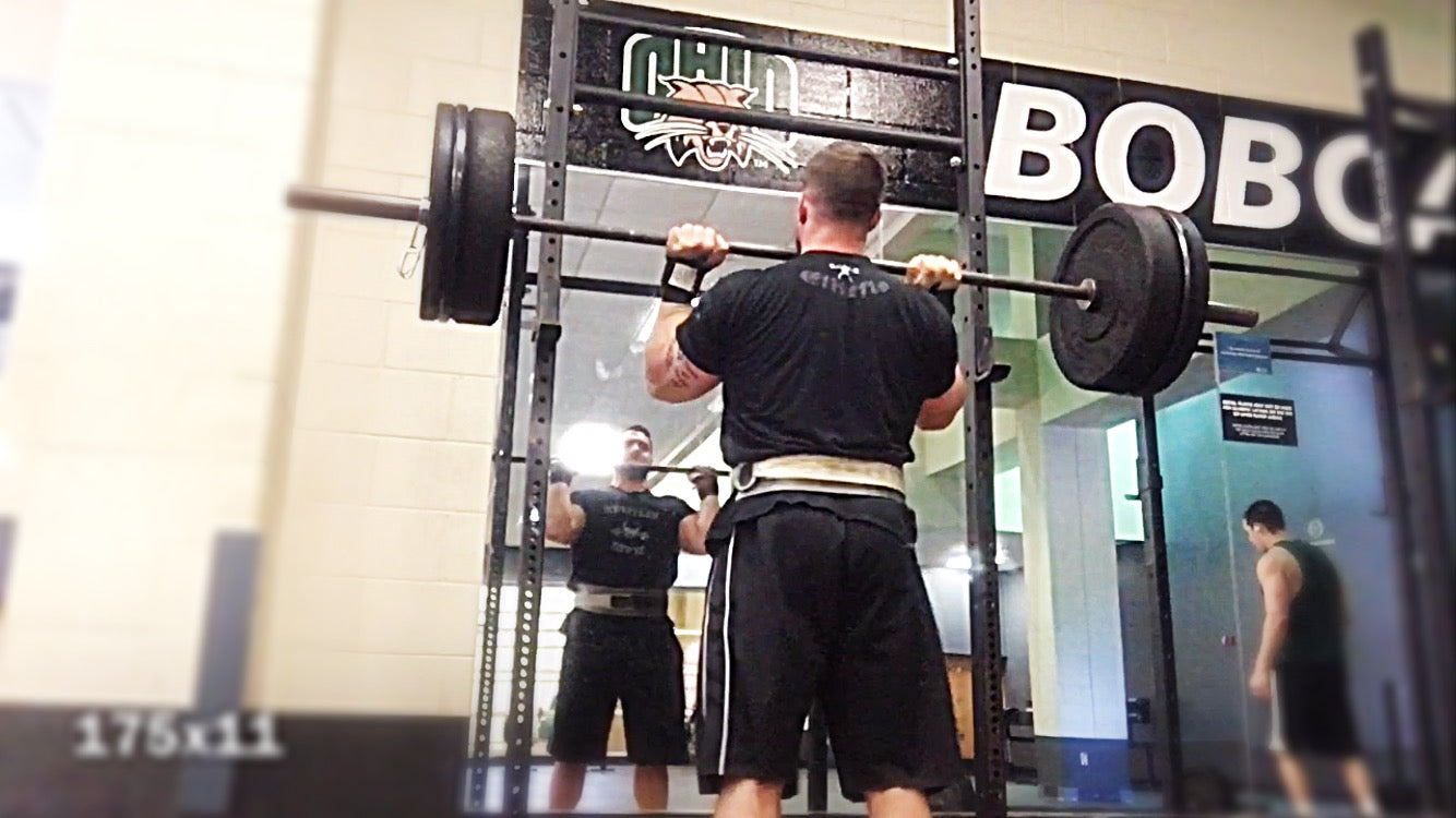 April 2018 Week 3 - Day 2: OHP up to 145x5 (down week) &amp; Weight Vest Circuit