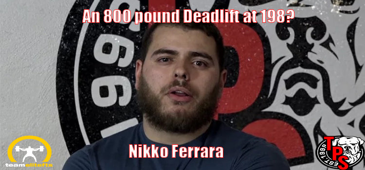 nikko ferrara, 800 pound deadlift, ellitefts, cj murphy