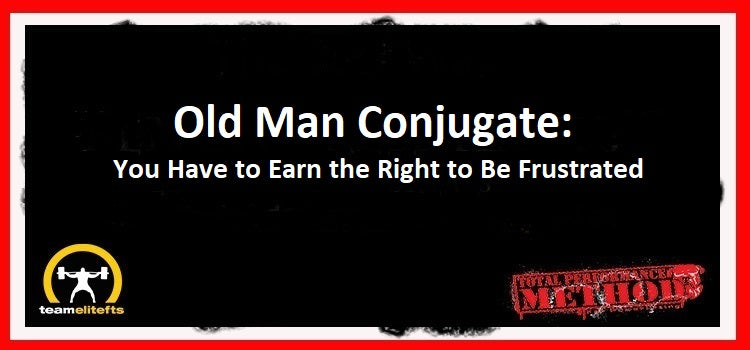 C.J. Murphy Old Man Conjugate, You have to earn the right to be frustratedC.J. Murphy, Old Man Conjugate, You Have to Earn the Right to Be Frustrated