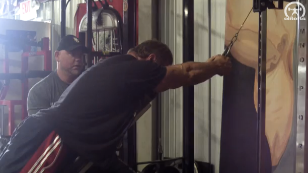 Elitefts™ Incline Bench 4" Grenade Ball Straight-Arm Pull Downs