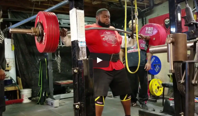 WATCH: Duffalo Bar Pause Squats with 645x3x3