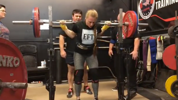 Squats at 352 x 4 x 3