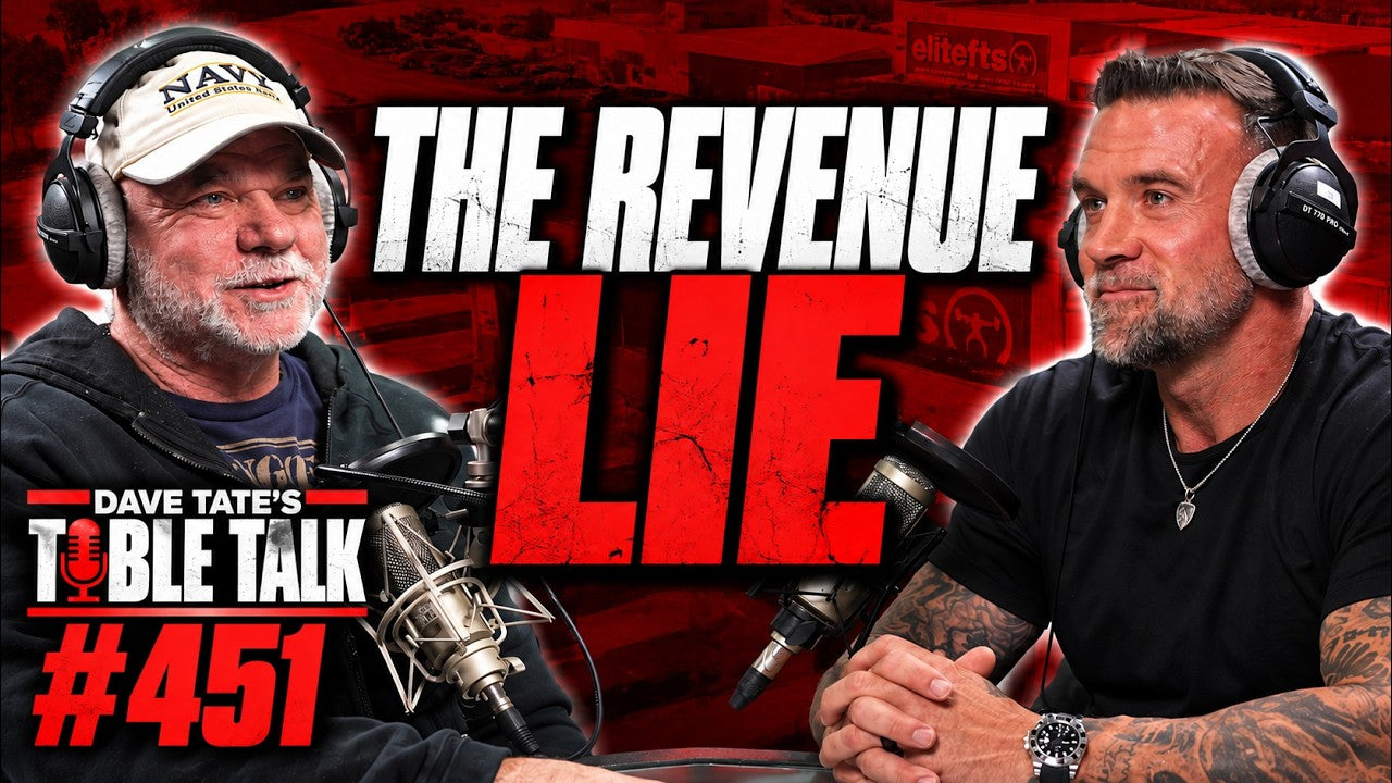 Andy McCloy and Dave Tate discuss gym revenue, coaching, and building a lasting strength business on Table Talk 451