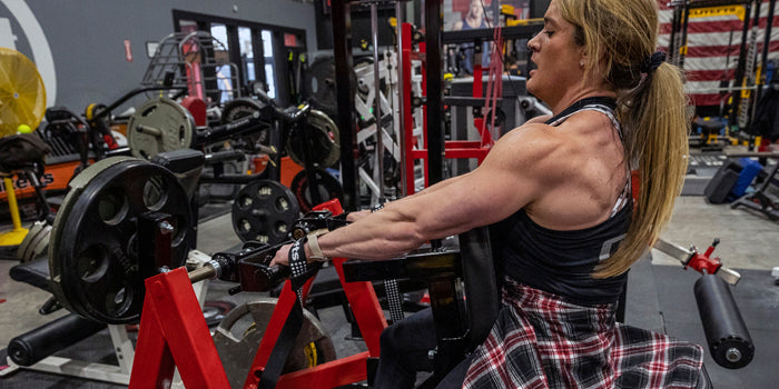 woman rowing machine