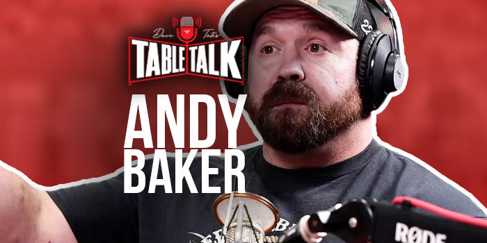 Baker on table talk header image for table talk podcast
