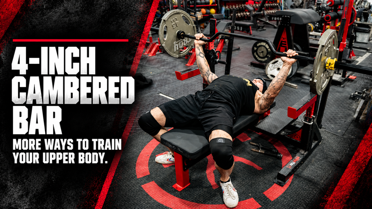 Reverse Recovery Rsoftness 4-Inch Cambered Bar: Bench, Rows & Triceps | elitefts – EliteFTS