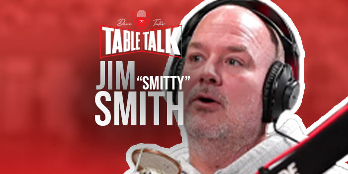 Smitty on table talk header image for table talk podcast
