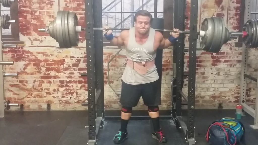First Time Back to a Straight Bar? 700x3 Squat PR!