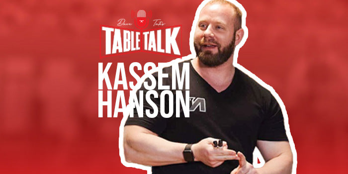 Kassem on table talk header image for table talk podcast
