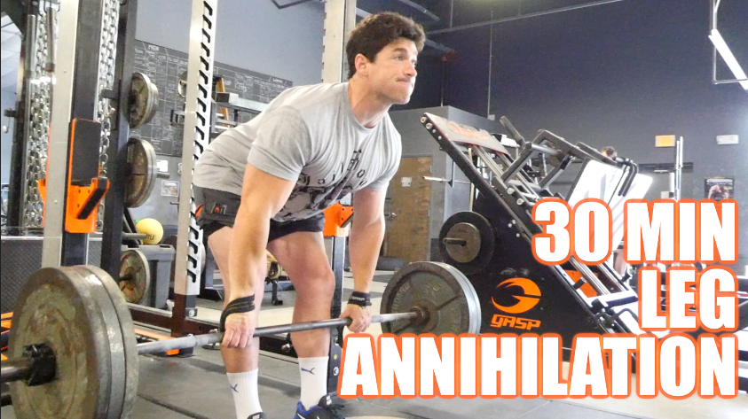 30 Min Cluster Set Leg Hypertrophy Workout Video/Yesterdays Conditioning