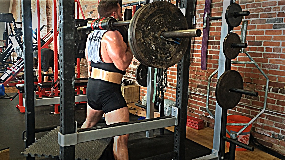 Video: Box Squat Reps Wk 3 - SSB 330x11 &amp; Straight Leg Deads