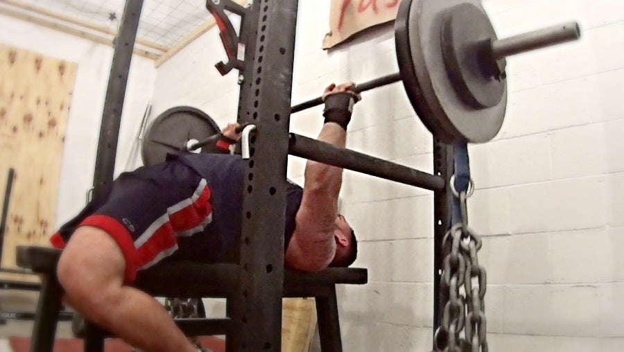 Dynamic Effort Bench Wk2: 8x3 w/ 175+chains &amp; work up sets to 275+chains (Video)