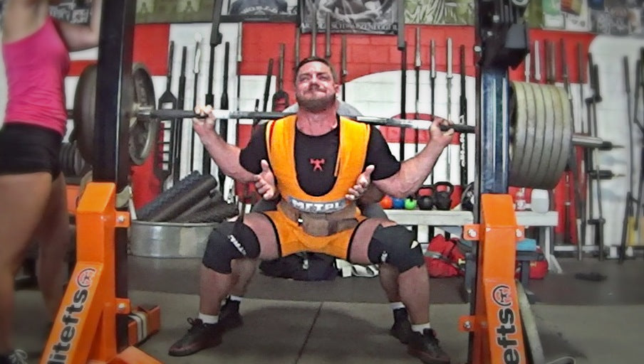 Squats in Metal Jack up to 670lbs &amp; Better Training Organization (Video)