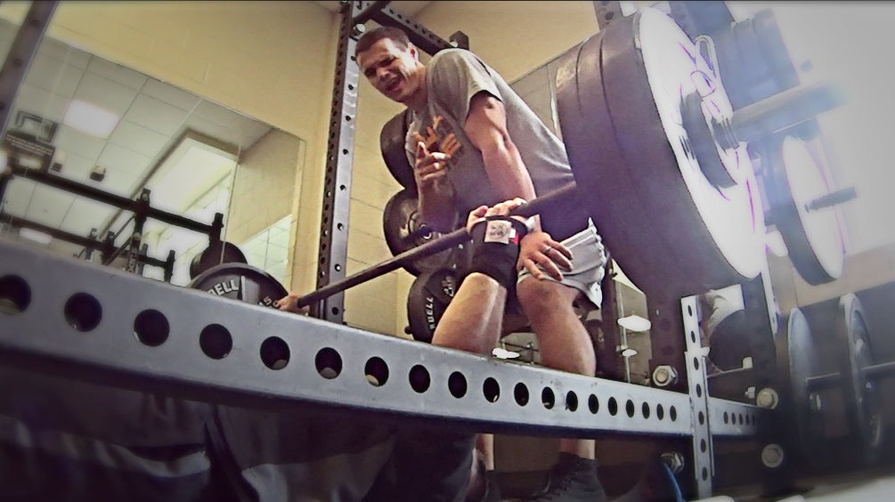 Max Effort Bench: Pause Floor Press 5x3 w/ 305lbs (Video)