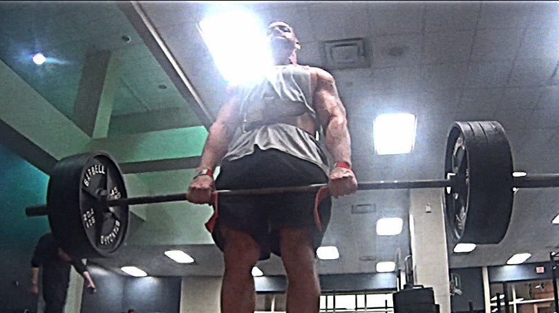 SSB Wide Stance Good Mornings 5x5 &amp; Straight Leg Deadlift Reps w/ 405lbs (Video)