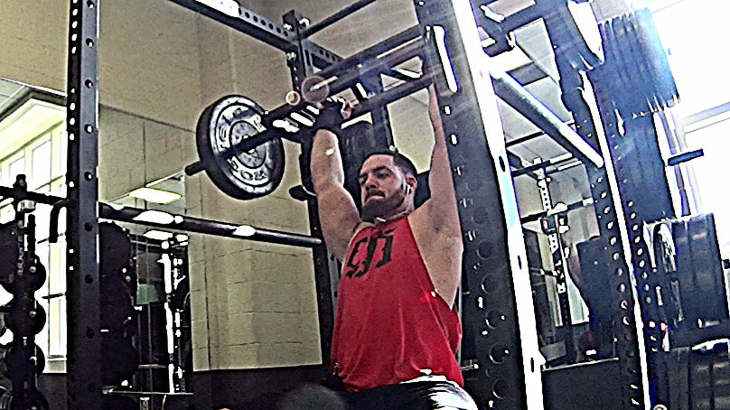 Supplemental Bench Movements: Swiss Bar Incline Bench &amp; Seated OHP off Pins (DE Bench)