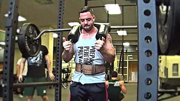 5x5 Wide Stance SSB Good Mornings w/ 290lbs &amp; Pin Pulls (Video)