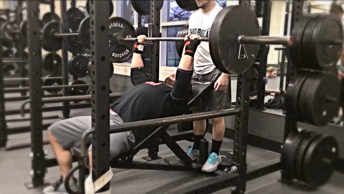 Incline Bench Reps &amp; Seated Pin Overhead Press (Dynamic Bench) (Video)