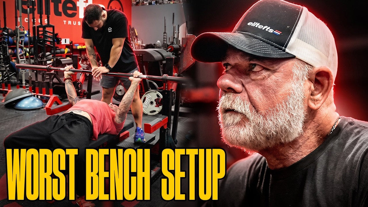 Stop Retracting Your Shoulders To Bench Press elitefts video thumbnail